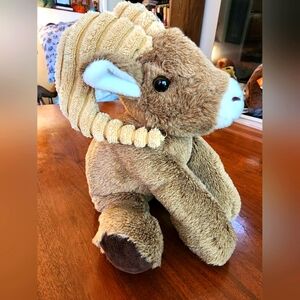 EUC Big Horn Sheep Wild Onez Stuffed Plush The Petting Zoo